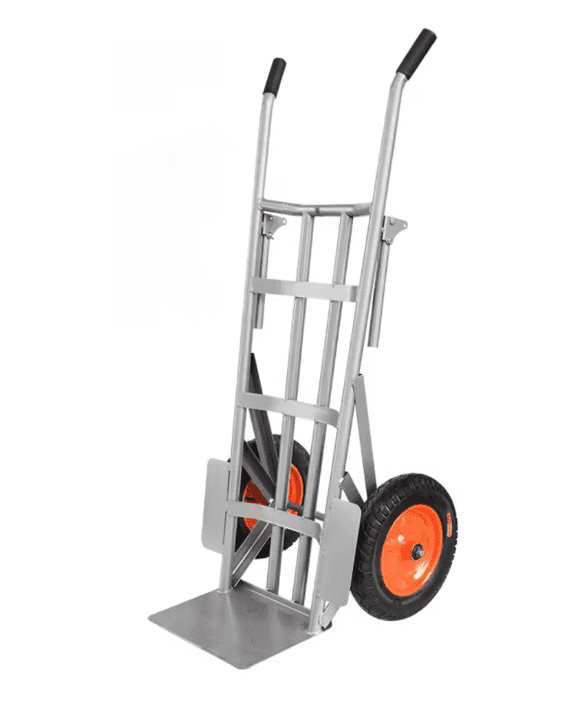 Metal Thicken Curved Transport Warehouse Trolley
